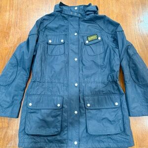 Barbour Navy Blue Waterproof Broadstone Jacket